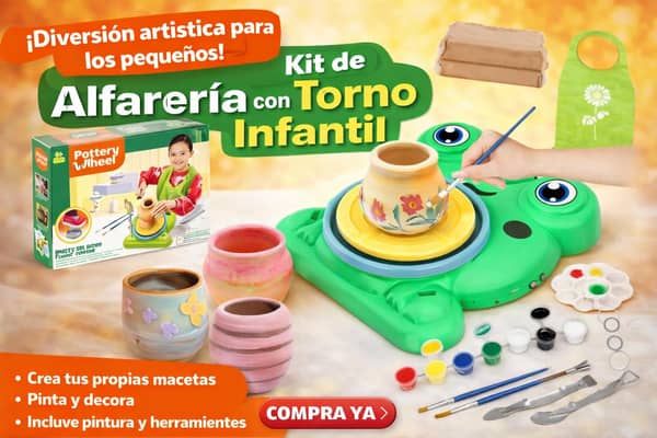 Kit infantil para crear cerámica 31x23.5x8cm.
